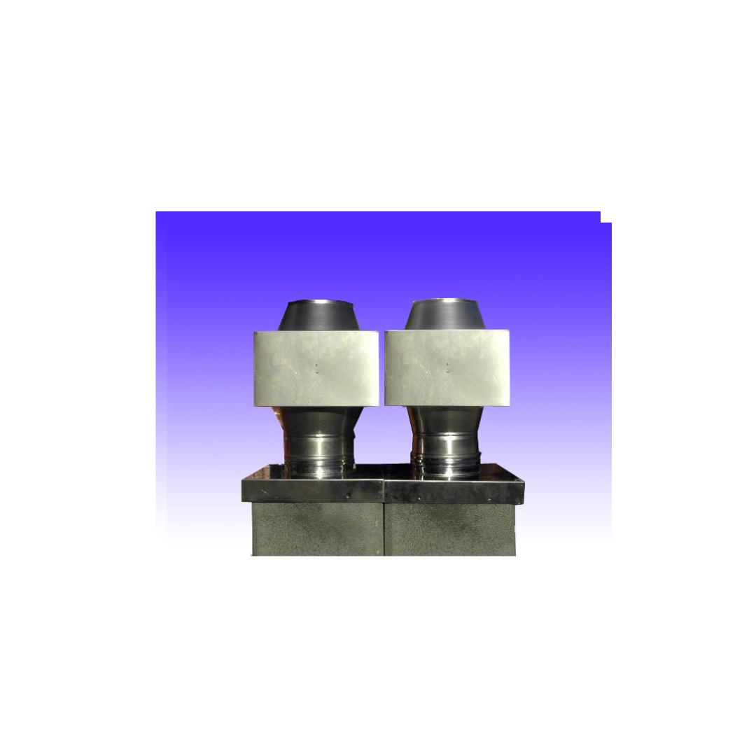 BLINDOCOM comignolo aspirafumo in acciaio inox sk circolare, diametro 80mm - immagine 3
