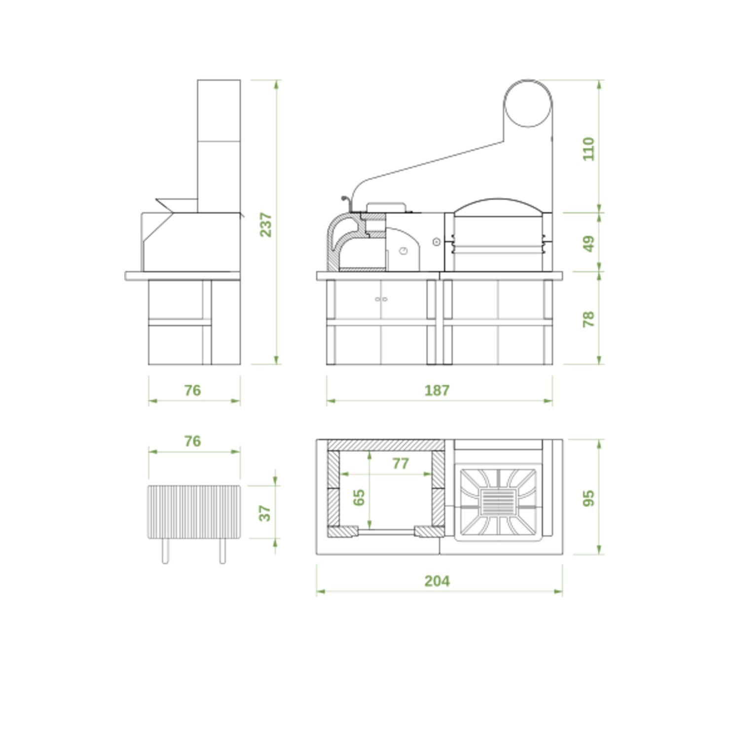 Maxime - Barbecue a legna con forno - immagine 3