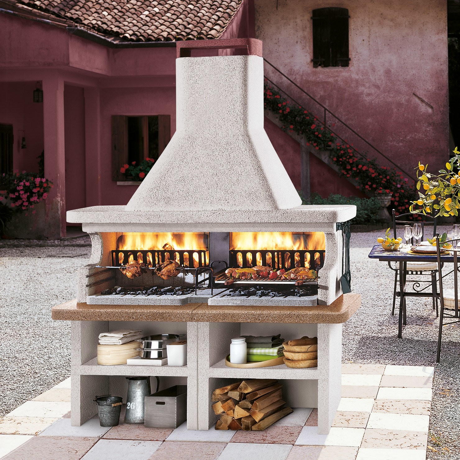 Miami - Barbecue da giardino a legna - immagine 7
