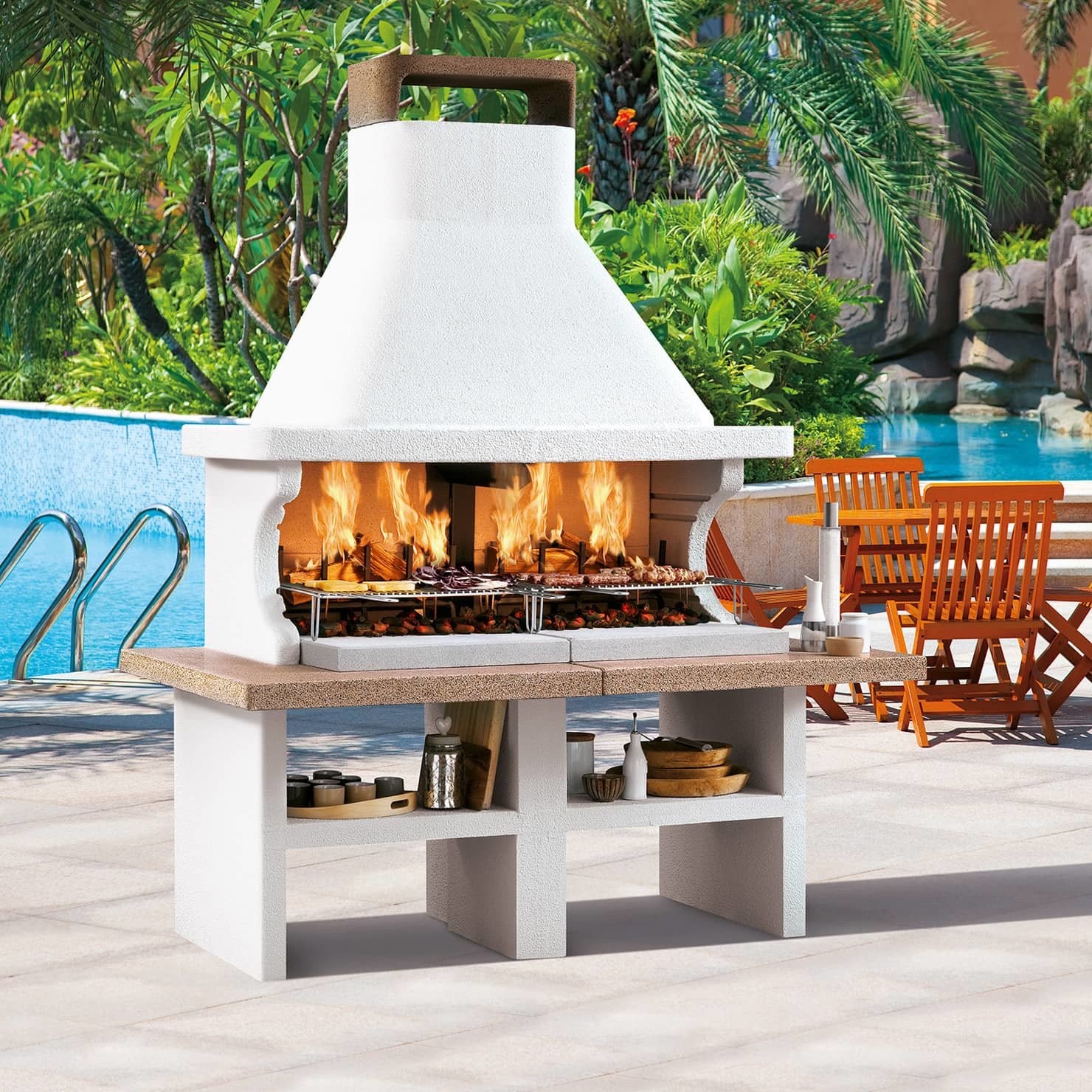 Patmos - Barbecue a legna con doppia griglia - immagine 5