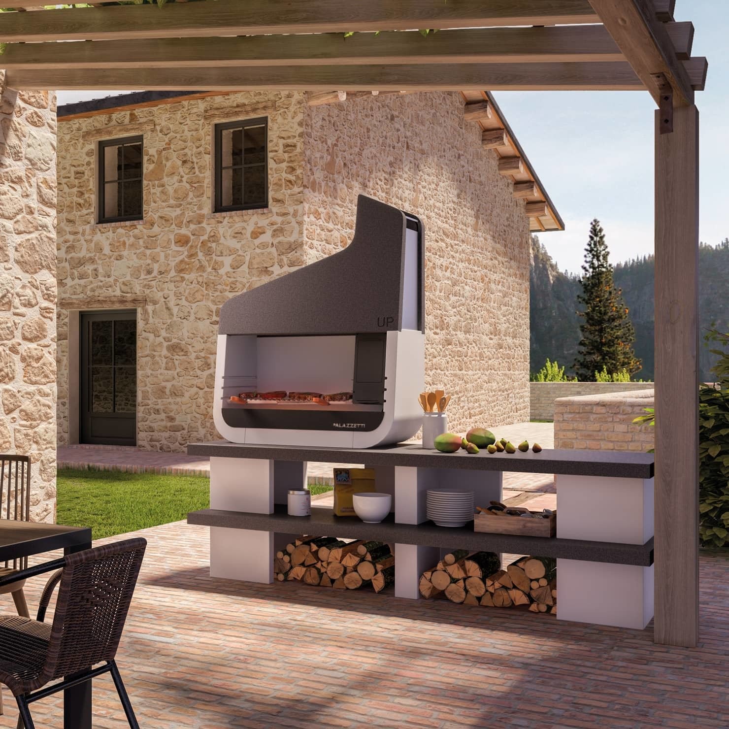 Up - Barbecue a legna di design - immagine 2